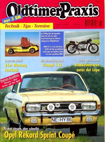 Deckblatt Oldtimer Praxis (08/1997)